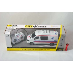 Ambulans R/C światło 34x13x11cm