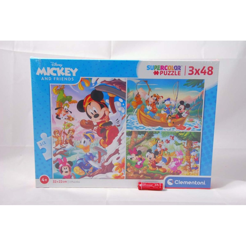 PUZZLE 3X48 EL MICKEY AND FRIENDS