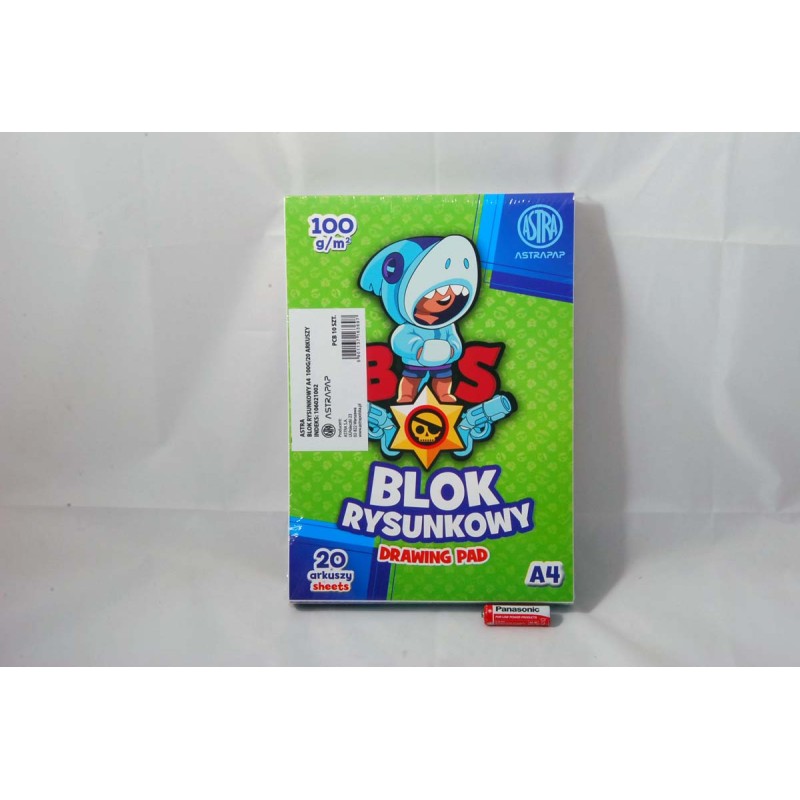 Blok rysunkowy ASTRAPAP A4 100g 20 ark "BS"