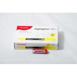 Cienki zakreślacz Highlighter 601 żółty