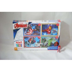 PUZZLE 4IN1 MARVEL AVENGERS   2023  BLOCCO