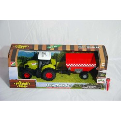 Traktor z przyczepą 35x11x13cm